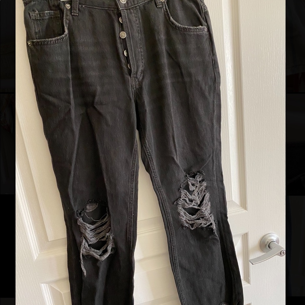 Free people black flare jeans